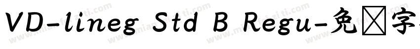 VD-lineg Std B Regu字体转换